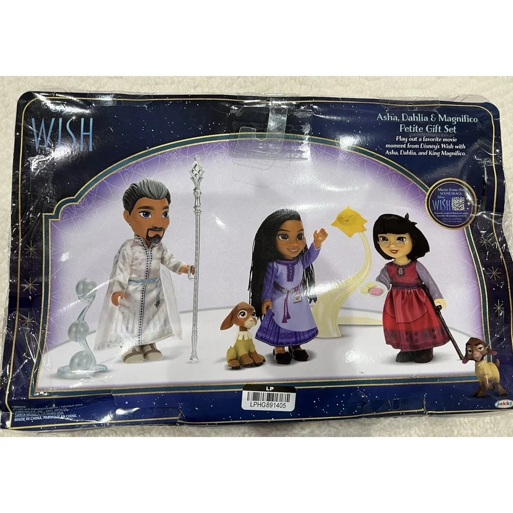 Disney's Wish 6'' Asha,‎ Dahlia & Magnifico Petite Doll Gift Set NIB
